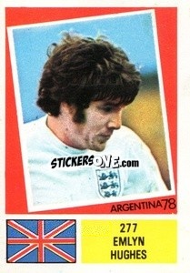 Sticker Emlyn Hughes - Argentina 1978 n. 277 - FKS