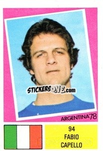 Figurina Fabio Capello - Argentina 1978 - FKS