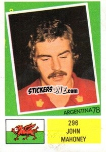 Cromo John Mahoney - Argentina 1978 - FKS
