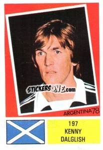 Sticker Ken Dalglish - Argentina 1978 - FKS