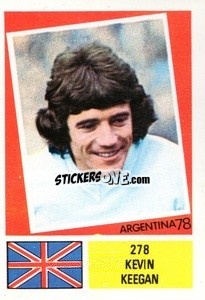 Sticker Kevin Keegan - Argentina 1978 n. 278 - FKS