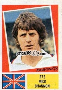 Cromo Mick Channon - Argentina 1978 - FKS