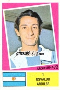 Sticker Osvaldo Ardiles - Argentina 1978 - FKS