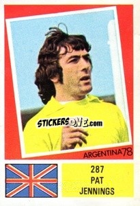 Sticker Pat Jennings - Argentina 1978 n. 287 - FKS