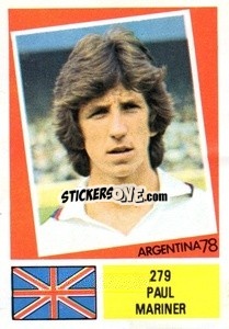 Figurina Paul Mariner - Argentina 1978 - FKS