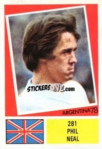 Sticker Philip Neal - Argentina 1978 - FKS