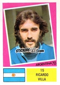 Cromo Ricardo Villa - Argentina 1978 - FKS