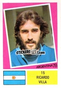 Sticker Ricardo Villa - Argentina 1978 n. 15 - FKS