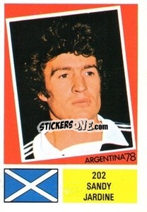 Sticker Sandy Jardine - Argentina 1978 - FKS