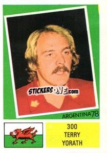 Sticker Terry Yorath - Argentina 1978 n. 300 - FKS