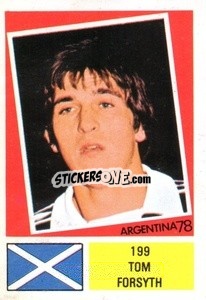Sticker Tom Forsyth - Argentina 1978 n. 199 - FKS