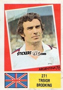 Sticker Trevor Brooking - Argentina 1978 n. 271 - FKS