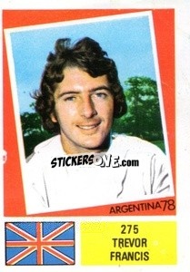 Sticker Trevor Francis - Argentina 1978 n. 275 - FKS