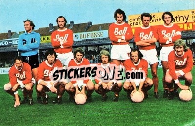 Sticker Antwerp - Euro Soccer 1975-1976 Postcards n. 3 - FKS