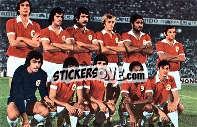 Sticker Benfica - Euro Soccer 1975-1976 Postcards n. 47 - FKS