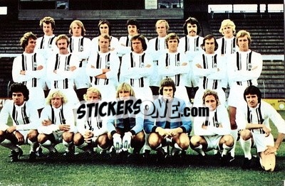 Sticker Borussia Moenchengladbach - Euro Soccer 1975-1976 Postcards n. 34 - FKS