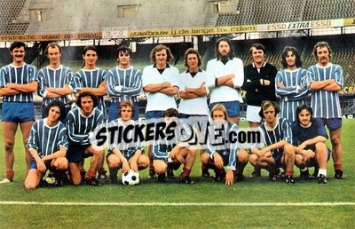 Sticker Coleraine - Euro Soccer 1975-1976 Postcards n. 40 - FKS