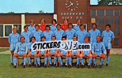 Cromo Coventry City - Euro Soccer 1975-1976 Postcards n. 11 - FKS