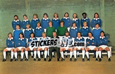 Sticker Everton - Euro Soccer 1975-1976 Postcards - FKS