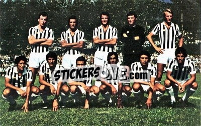 Sticker Juventus - Euro Soccer 1975-1976 Postcards - FKS