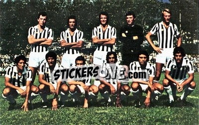 Sticker Juventus - Euro Soccer 1975-1976 Postcards n. 42 - FKS
