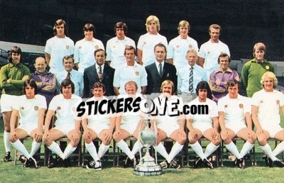 Sticker Leeds United - Euro Soccer 1975-1976 Postcards - FKS
