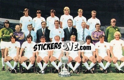 Sticker Leeds United - Euro Soccer 1975-1976 Postcards n. 15 - FKS