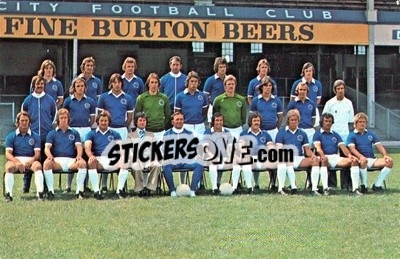 Sticker Leicester City - Euro Soccer 1975-1976 Postcards n. 16 - FKS
