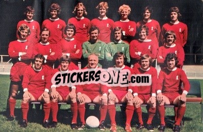 Sticker Liverpool - Euro Soccer 1975-1976 Postcards - FKS