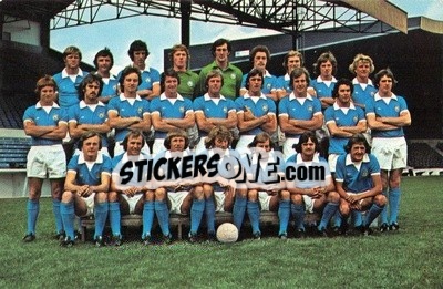 Sticker Manchester City - Euro Soccer 1975-1976 Postcards n. 18 - FKS