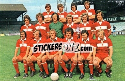 Figurina Middlesbrough - Euro Soccer 1975-1976 Postcards - FKS