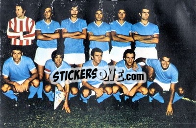 Sticker Napoli - Euro Soccer 1975-1976 Postcards - FKS