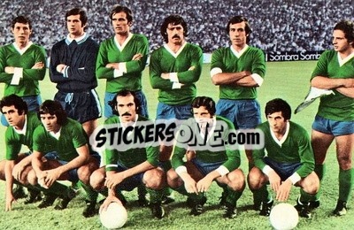 Sticker Panathinaikos - Euro Soccer 1975-1976 Postcards n. 30 - FKS