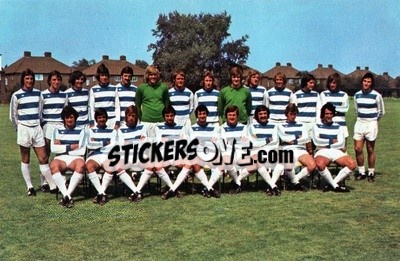Sticker Queens Park Rangers - Euro Soccer 1975-1976 Postcards n. 23 - FKS