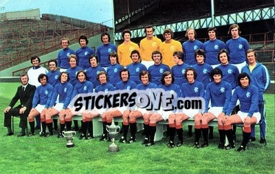 Figurina Rangers - Euro Soccer 1975-1976 Postcards - FKS