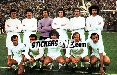 Sticker Real Madrid - Euro Soccer 1975-1976 Postcards n. 52 - FKS