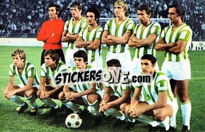Sticker Red Star Belgrade - Euro Soccer 1975-1976 Postcards n. 55 - FKS