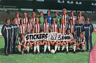 Cromo Sheffield United - Euro Soccer 1975-1976 Postcards - FKS