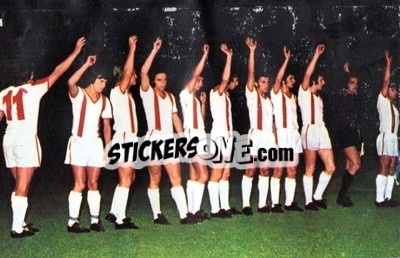 Sticker Stal Mielec - Euro Soccer 1975-1976 Postcards n. 46 - FKS