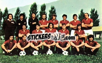 Sticker Torino - Euro Soccer 1975-1976 Postcards n. 44 - FKS