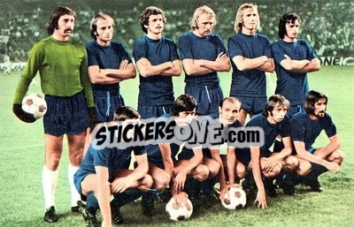Sticker Ujpest Dozsa - Euro Soccer 1975-1976 Postcards - FKS
