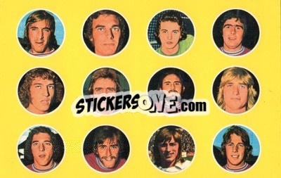 Cromo West Ham United - Euro Soccer 1975-1976 Postcards - FKS