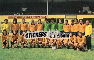 Sticker Wolverhampton Wanderers - Euro Soccer 1975-1976 Postcards n. 28 - FKS