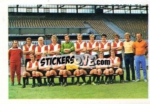 Sticker Feyenoord (Team) - Euro Soccer Stars 1977 n. 62 - FKS