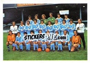 Cromo Manchester City (Team) - Euro Soccer Stars 1977 - FKS
