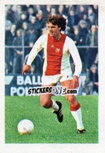 Sticker Rudi Krol (Ajax) - Euro Soccer Stars 1977 - FKS
