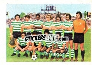 Cromo Sporting Lisbon (Team) - Euro Soccer Stars 1977 - FKS