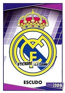Sticker Escudo - Real Madrid 2008-2009 - Panini