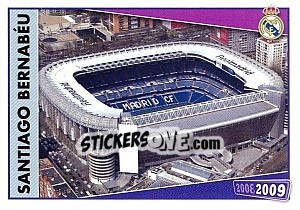 Sticker Santiago Bernabeu - Real Madrid 2008-2009 n. 6 - Panini