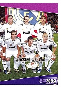 Sticker Equipo - Real Madrid 2008-2009 n. 9 - Panini